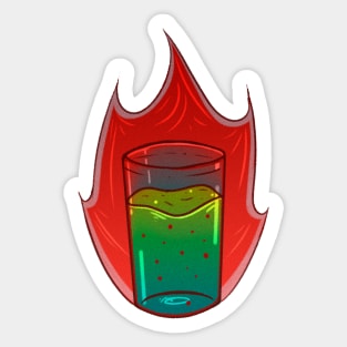 Really hot drink Sticker